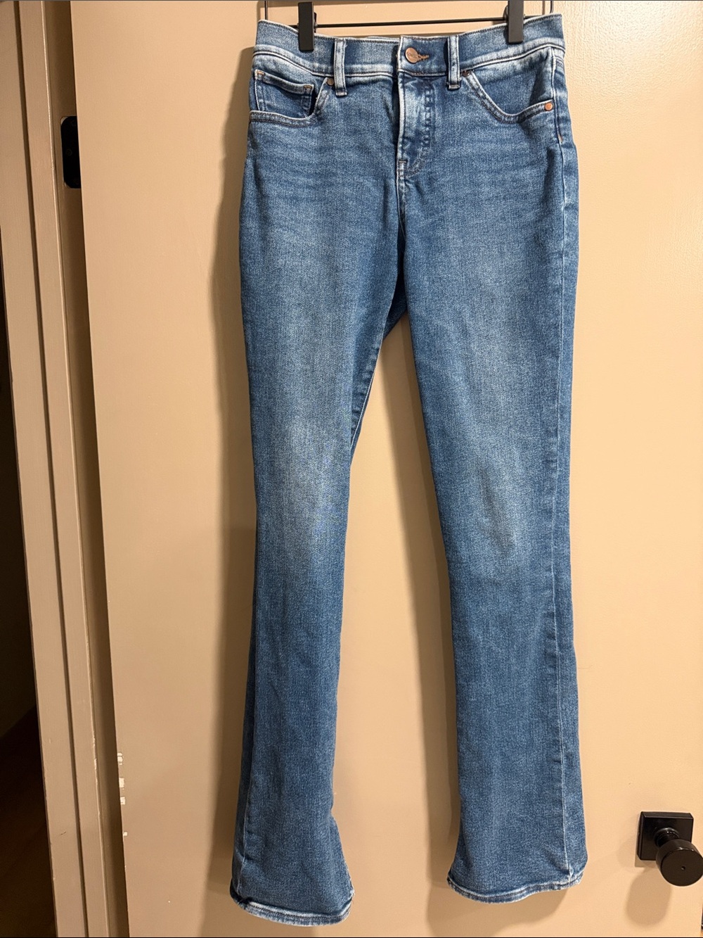 Express Light Blue Flared Jeans